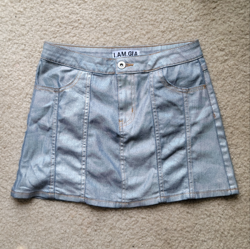 I.AM.GIA Metallic Iridescent Skirt